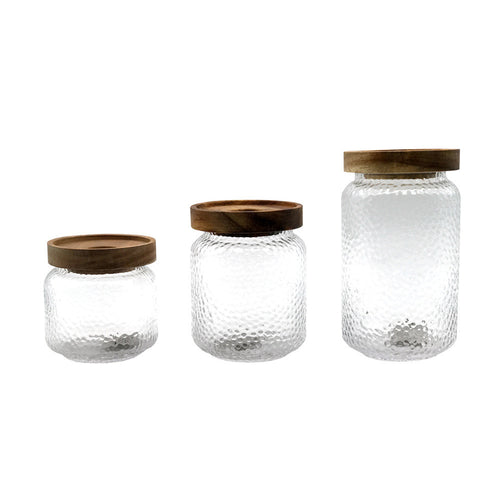 Bocal de Conservation Signature – Verre Borosilicate & Bois d'Acacia