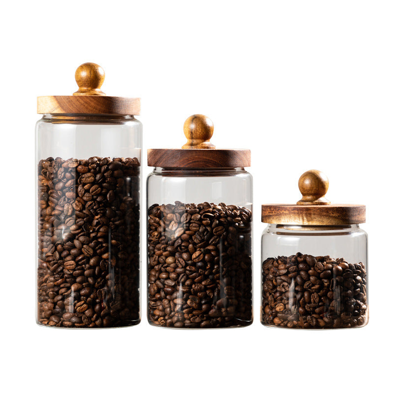 Bocal Signature en Bois & Borosilicate – L'Art d'Organiser sa Cuisine
