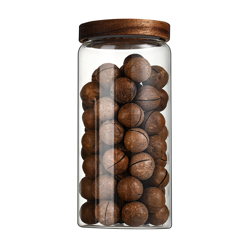 Bocal Épure – Verre Borosilicate & Finition Bois Naturel