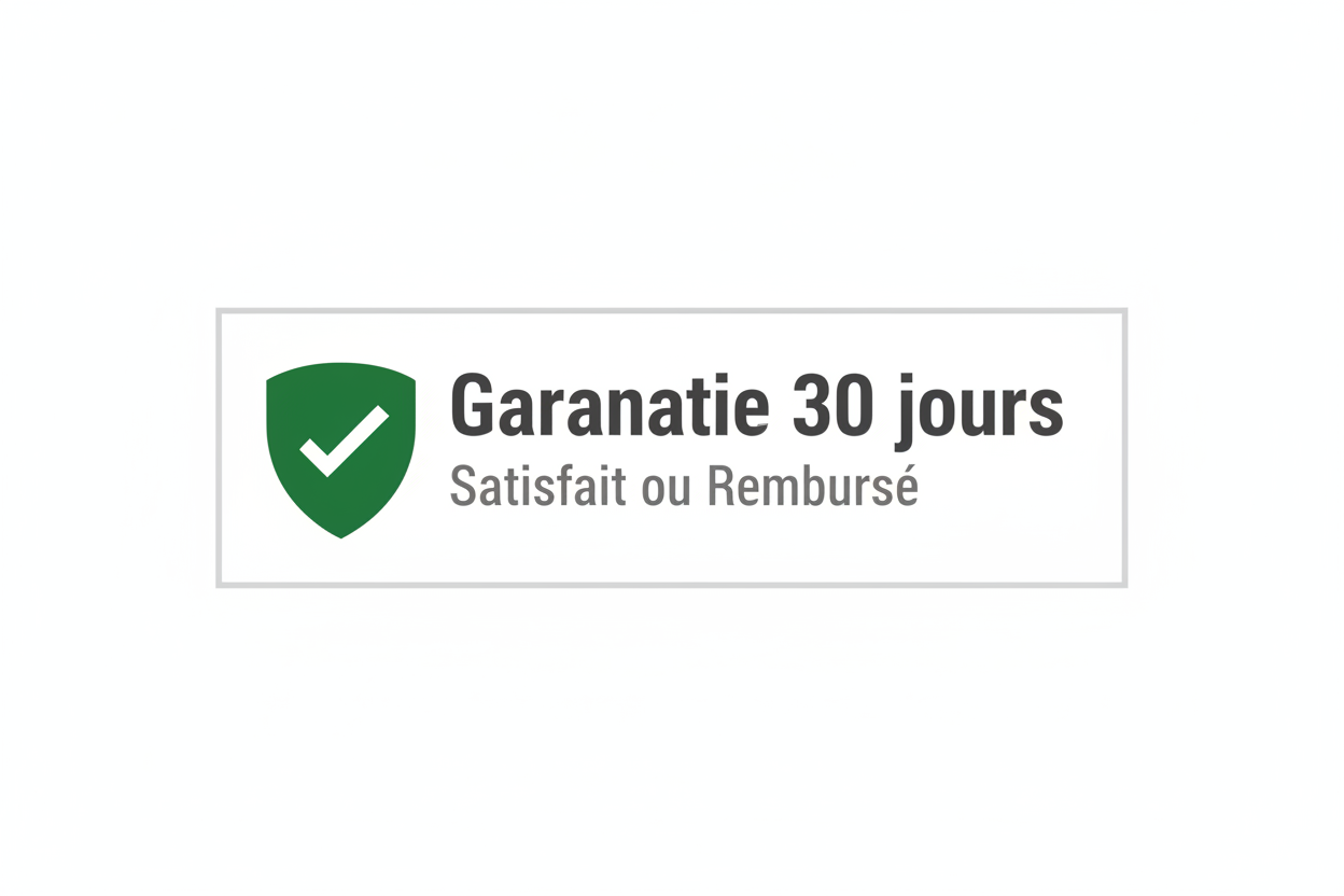 Badge Garantie 30 jours - bord carré